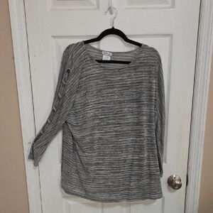 Gray Women's Top Blouse